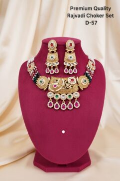 Premium Quality Rajvadi Choker Set – D-57